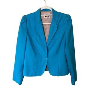 Chorus Line by Ricki’s Vintage 80s Blue Blazer for Women Size XS S Power Suit